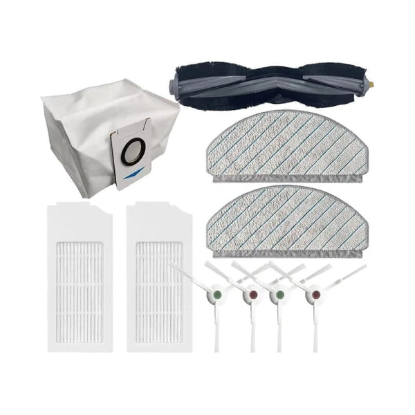 För Ecovacs Deebot T10/T10 Plus Robotdammsugare Huvudsidoborste Dammpåse Hepa Filter Mopp Duk Reservdelar DB As Shown