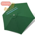 thumbnail image 4 of EliteShade Forest Green Replacement Canopy for Round 7.5FT Patio Umbrellas with 6 Ribs (Canopy Only), 4 of 5