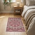 thumbnail image 3 of ODIKA Mauve Blush Dusty Gradient Scroll Border Interlocking Petal Distressed for Bedroom, Nursery, RV, Pet Friendly & Kids Safe Bedside, 3 of 7