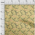 thumbnail image 2 of oneOone Velvet Yellow Fabric Tropical Sewing Craft Projects Fabric Prints By Yard 58 Inch Wide, 2 of 4