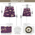 thumbnail image 2 of Table Lamp Small 5.9x10.8 Inches Table Lamps Night Light Tools & Home Improvement Bedroom Lamp Guest Room Lamp Study Lamp Office Lamp Purple Plum, 2 of 7
