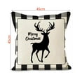thumbnail image 3 of Christmas Pillowcase With Printed Linen Cushion Cover Home Sofa Decoration Festival Patterns Sofa Bedroom Decorations, 3 of 4