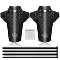 thumbnail image 3 of stanreset 2Pcs Bike Mountain Mudguard Road Bike Front Rear Mud Guard Set silver label, 3 of 8