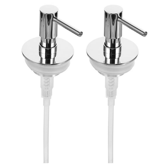 2pcs Dispenser Replacement Pump Lotion Bottles Pump Head Plastic Universal Push Pump Head for Bathroom Kitchen Sink Soap Dispenser