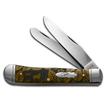 Case XX Knives Wildlife Series Deer Antique Bone Trapper 1/500 Stainless Pocket Knife CA58182 DEER