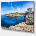 thumbnail image 2 of Cove of Cala Pi Mallorca Panorama - Large Seascape Art Canvas Print, 2 of 3