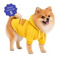 thumbnail image 2 of Oodles Zoomie Activated Fall Dog Hoodie, Yellow, Small, 2 of 9