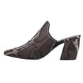 thumbnail image 3 of VANELi Womens Renita Snake Pointed Toe Mules Dress Pumps Shoes, 3 of 5