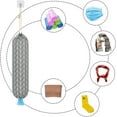 thumbnail image 6 of Wall Mount Plastic Grocery Bag Organizer/Holder, Washable Shopping Bags Carrier, Storage Dispenser for Home Kitchen Travelling, Free Adjustment with Drawstring, 2 Pcs(Gray), 6 of 7