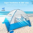 thumbnail image 4 of Carpa de Playa NXONE Sombrilla para 2-3 Personas Azul Blanco, 4 of 7