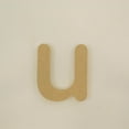 thumbnail image 4 of Package of 1, 16 Inch X 1/2" Thickness MDF Letter u in The Gotham Rounded Font, Thick, Lower Case for Art & Craft Project, Made in USA, 4 of 4