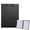 Black, variant on CCOCC Clipboard,Standard A4 Letter Size Clipboard with Storage,Rivet Locking Clip Board with 2 Clips,Black