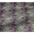 thumbnail image 6 of oneOone Viscose Jersey Light Purple Fabric Florals Quilting Supplies Print Sewing Fabric By The Yard 60 Inch Wide, 6 of 7