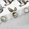 thumbnail image 4 of jejeloiu Rustic Mallard Blackout Curtains Set of 2 (52x84 Each),Wild Flying Animal Window Curtains,Gray White Brown Curtains and Drapes For Men Women,Ultra Soft Home Decor, 4 of 6