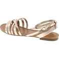 thumbnail image 2 of Breckelles Indio-21 Women Leatherette Open Toe Strappy Slingback Wrap Sandal, 2 of 3