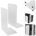 thumbnail image 3 of Shisuyan 2Pcs Simple Metal Book Ends Practical Bookend Desktop Book Organizer for Home, 3 of 9