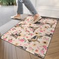 thumbnail image 4 of Shepherd Dog and Flower Floral Door Rugs,Washable Non Slip Door Mats Indoor,Decorative Door Mats,Entry Mat Indoor for Entrance,Bedroom,Kitchen,Bathroom,17"x30", 4 of 6