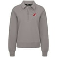thumbnail image 2 of Women's Levelwear  Gray New Jersey Devils  Canmore Quarter-Zip Pullover, 2 of 3