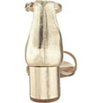 thumbnail image 3 of Steve Madden Irenee Gold Lizard Rounded Open Toe Ankle Strap Block Heel Sandals (Gold Lizard, 9), 3 of 9