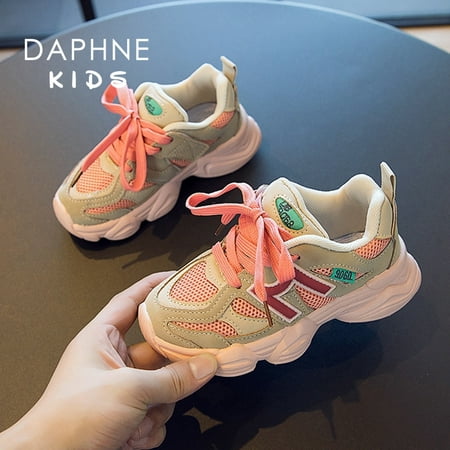 

DAPHNE Girls Boys Chunky Shoes 2023 New Breathable Lightweight Comfy Outdoor Non Slip Walking Shoes For Toddler Children Kids Sneakers Spring And Summer