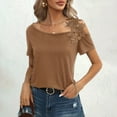 thumbnail image 5 of Maean Women's Summer T Shirts Short Sleeve Cold Shoulder Fashion Tops Causal Tunic Blouse S-XXL, 5 of 7
