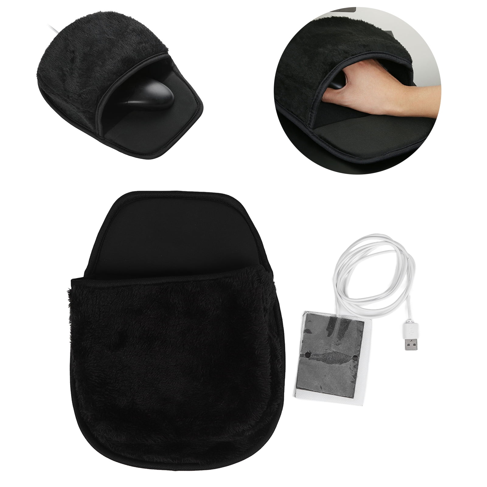 EOTVIA ANGGREK USB Heated Computer Mouse Pad, Hand Warmer Roomy Hand