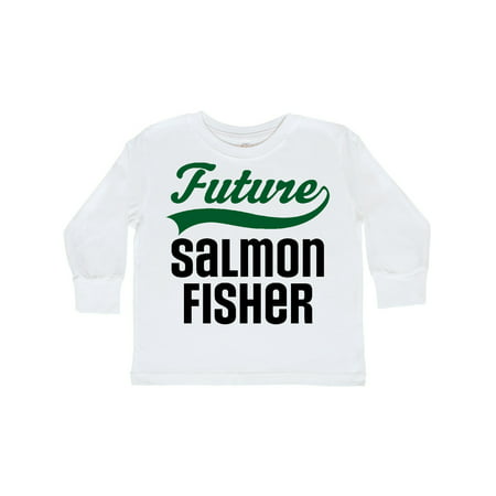 

Inktastic Fishing Future Salmon Fisher Gift Toddler Boy or Toddler Girl Long Sleeve T-Shirt