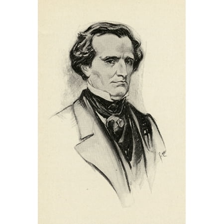 Hector Berlioz 1803-1869 French Romantic Composer Portrait By Chase Emerson American Artist 1874-1922 Canvas Art - Ken Welsh  Design Pics (24 x