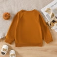 thumbnail image 5 of Adeawade Kids Boy Tops 3-4 Years Hallomas Outfit Pumpkin Sweatshirt Crewneck Pullover Sweater Long Sleeve Shirt Fall Tee Trend Outfits Brown, 5 of 9