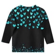 thumbnail image 4 of Bnwani Valentines Long Sleeve Toddler Shirt Crew Neck Casual Heart Printed Tops 3-4t, 4 of 4