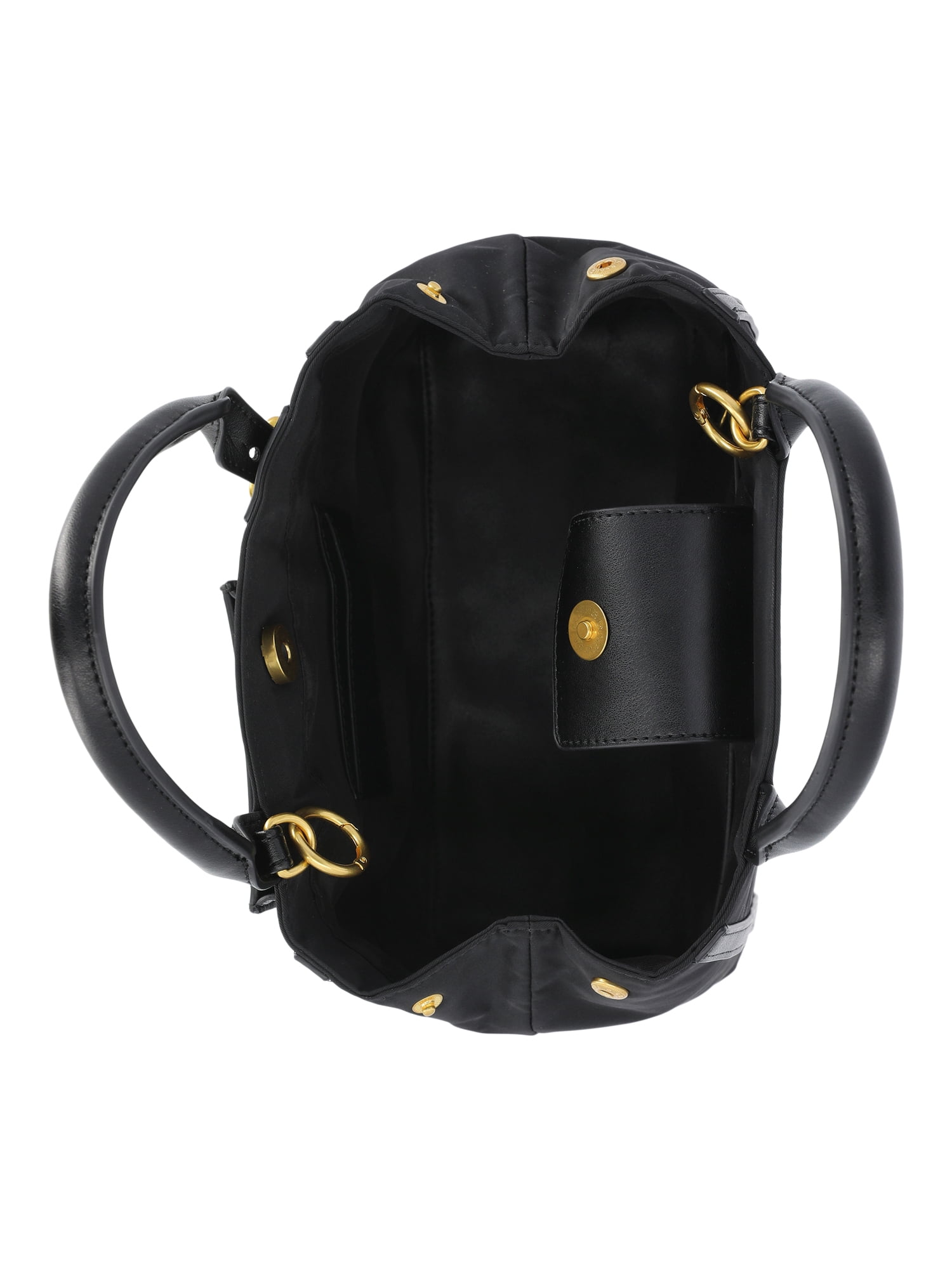 Free Assembly Women's Mixed Media Satchel, Black