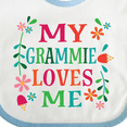 thumbnail image 4 of Inktastic My Grammie Loves Me Girl Grandchild Girls Baby Bib, 4 of 4
