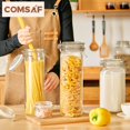 thumbnail image 4 of Juego de tarros de vidrio ComSaf de 1,8 L herméticos con tapas para almacenamiento de alimentos, 3 unidades, 4 of 8
