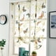 thumbnail image 5 of Xihbxyly Cortina con Varilla Elevable, Elegante Diseño Floral Transparente, Decoración Elegante para Ventanas y Puertas, Poliéster Suave, Versátil para El Hogar y La Oficina, Medidas 60 X 120 Cm o 80, 5 of 5