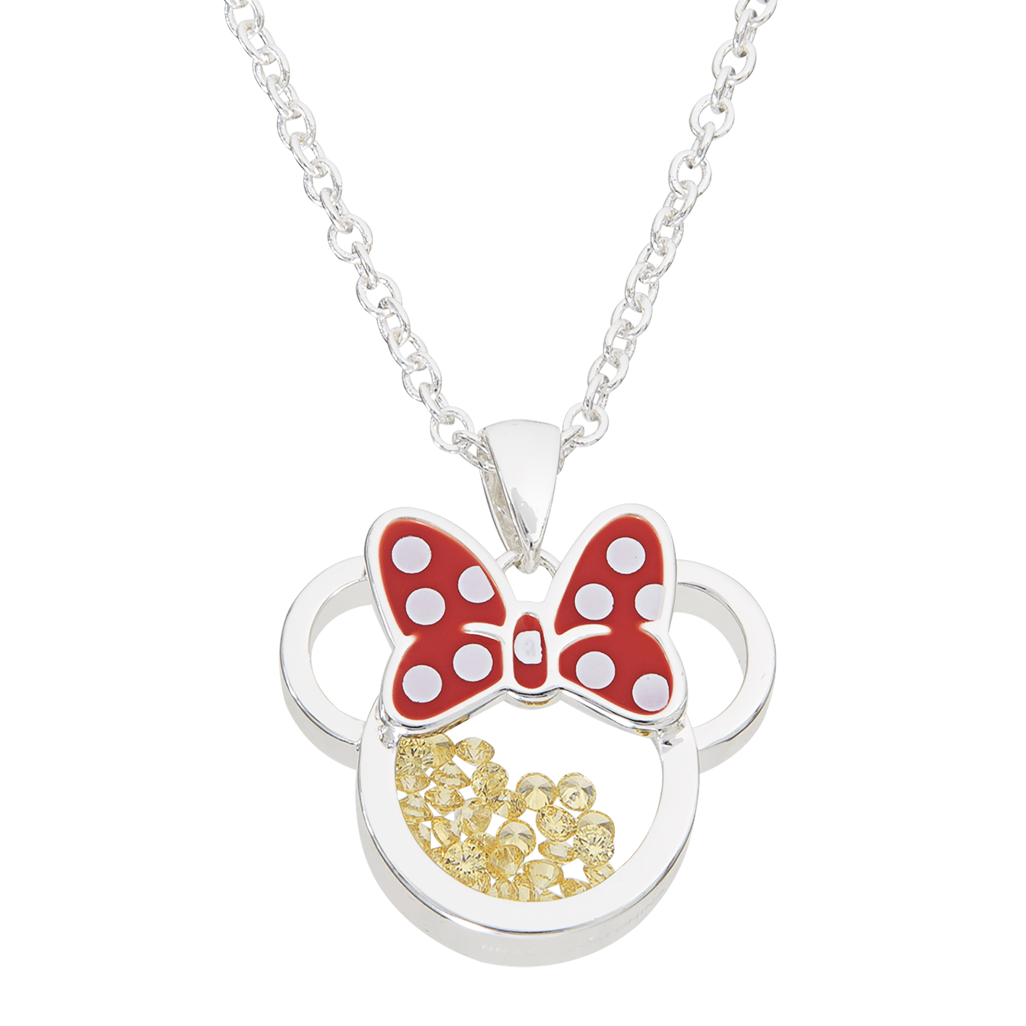 MICKEY MOUSE 18 INCH  NECKLACE STRONG SILVER PLATED  GIFT BOX BIRTHDAY PARTY 