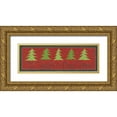 thumbnail image 1 of Shamp, Cindy 14x7 Gold Ornate Wood Framed with Double Matting Museum Art Print Titled - Wish You a Merry Christmas, 1 of 4