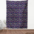 thumbnail image 3 of Dark Purple Upholstery Fabric by the Yard, Colorful Pots Green Succulents in Pots with Dark Background Various Shapes, Decorative Fabric for DIY and Home Accents, 5 Yards, Multicolor by Ambesonne, 3 of 4