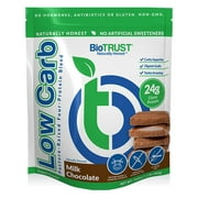 BioTRUST Low Carb Natural and Delicious Protein Powder Whey and Casin Blend from Grass-Fed Hormone Free Cows, Non GMO, Soy Free, Gluten Free, Antibiotic Free, Chocolate (14 Servings)