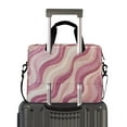 thumbnail image 2 of FORMRS 16" Laptop Bag Carrying Sleeve Case with Handle Travel Shoulder Briefcase, Pink Brown Pattern, 2 of 8