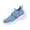 Sky Blue, variant on HTHLVMD Slip-On Knit Sneakers, Velcro Strap Athletic Shoes, Women's Comfortable Sporty Shoes, Shoes Tennis Running Walking Shoes Lightweight Breathable Athletic Sneakers, Black 8
