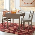 thumbnail image 2 of Linon Peake 3-Piece Drop Leaf Dining Set, Graywash, 2 of 10