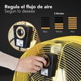 thumbnail image 4 of Ventilador De Piso Industrial 24 Pulgadas Aluminio Amarillo Kingsman amarillo, 4 of 5