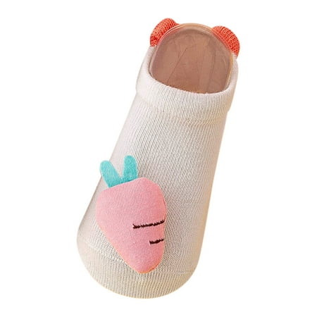 

Yinguo Spring And Summer Children Toddler Shoes Girls Socks Shoes Flat Bottom Non Slip Breathable Lightweight Comfortable Cute Cartoon Rabbit Carrot Grey S