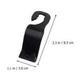 thumbnail image 2 of UPGRATOR 4Pcs Car Back Headrest Hangers for Car Interior Organization 8.5X7CM, 2 of 8