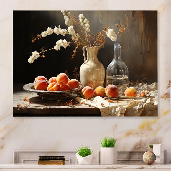 Designart "Passover Seder in Minimalist Judaism Style III" Judaism Metal Wall Art, White Metal Wall Decor, Traditional Metal Art Decor For Bedroom - 32x16 Inch