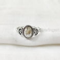 thumbnail image 4 of Natural Golden Rutile Ring, Golden Rutilated Quartz Gemstone Ring, Tiny Bohemian Ring, 925 Sterling Silver, Designer Womens Ring, Christmas Thanksgiving, Handmade Statement Jewelry, Natural Rutile, 4 of 8