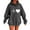 Dark Gray, variant on cocolona Womens Oversized Hooded Sweatshirts Fall Winter Long Sleeve Hoodie Fashion Casual Heart Print Pullover Tops Hoodies for Women