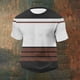 thumbnail image 4 of Ceisia Men's Summer Casual Slim Fit Crew Neck Short Sleeve T-Shirt Multi-Color Striped Waffle Knit Stretch Fabric Coffee S Gifts, 4 of 7