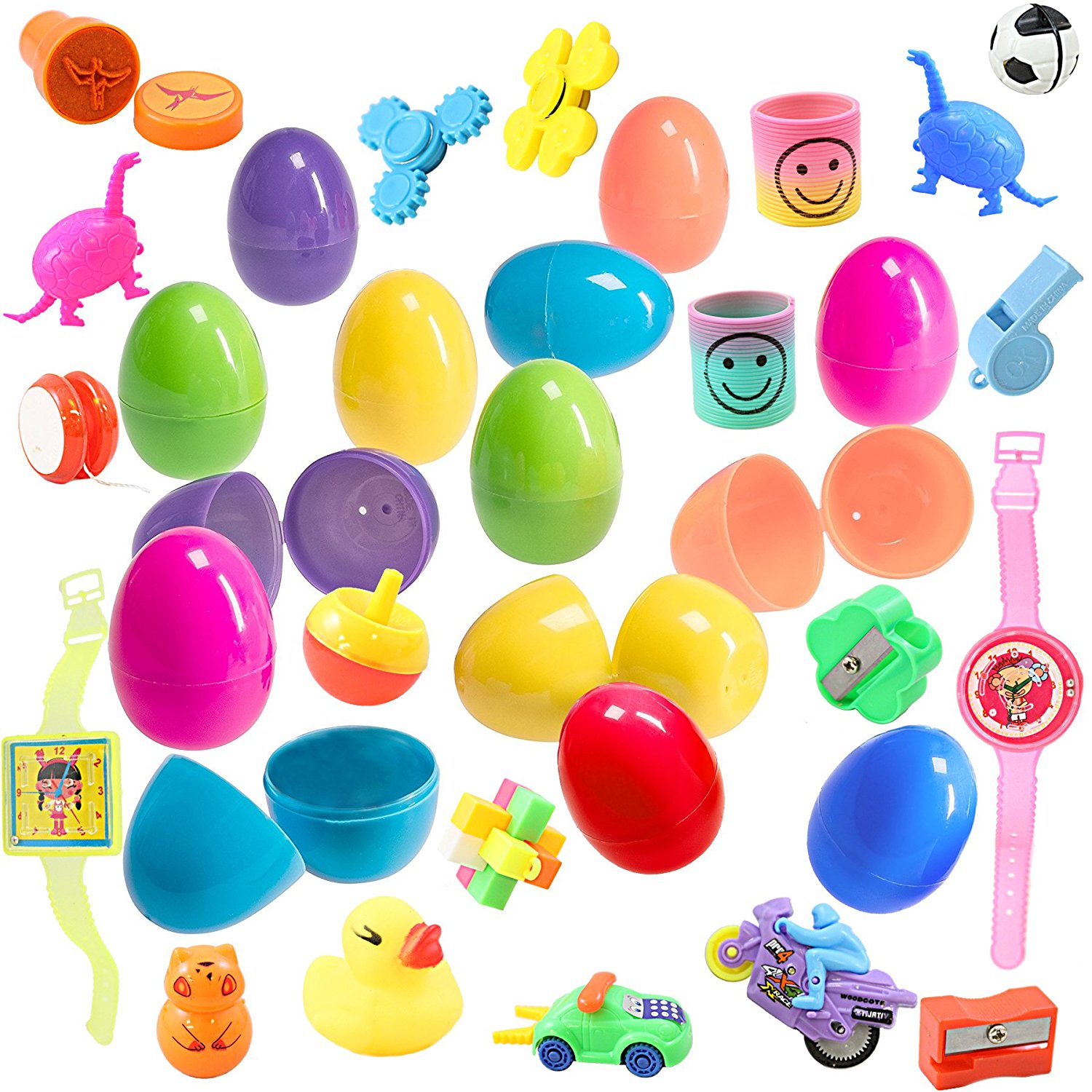 100 Toy Filled Easter Eggs In Assorted Springtime Colors Delight The