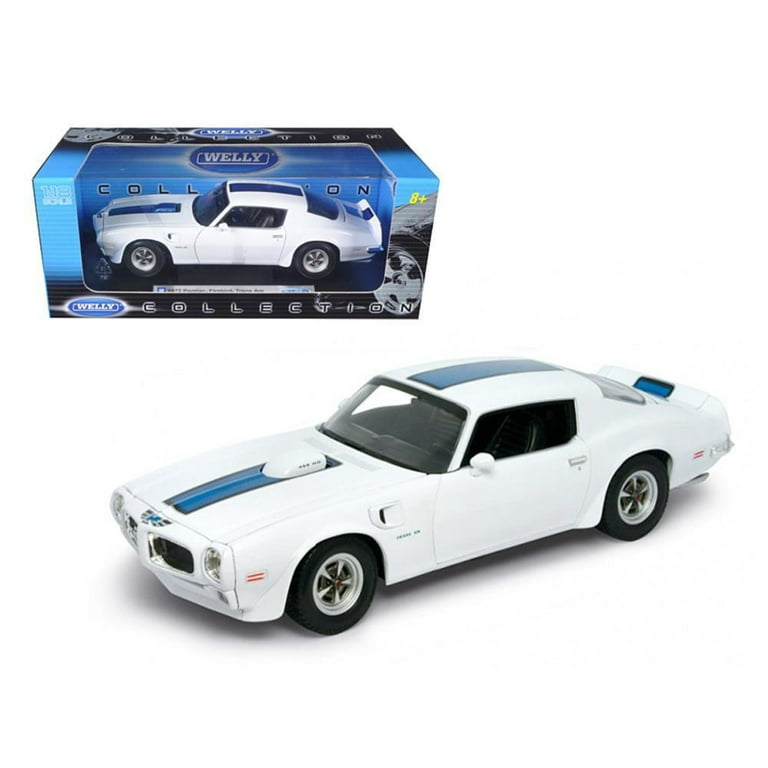 1/18ミニカー　PONTIAC FIREBIRD TRANS AM 72年 1972 Pontiac Firebird Trans-Am White Diecast Model Car | Welly